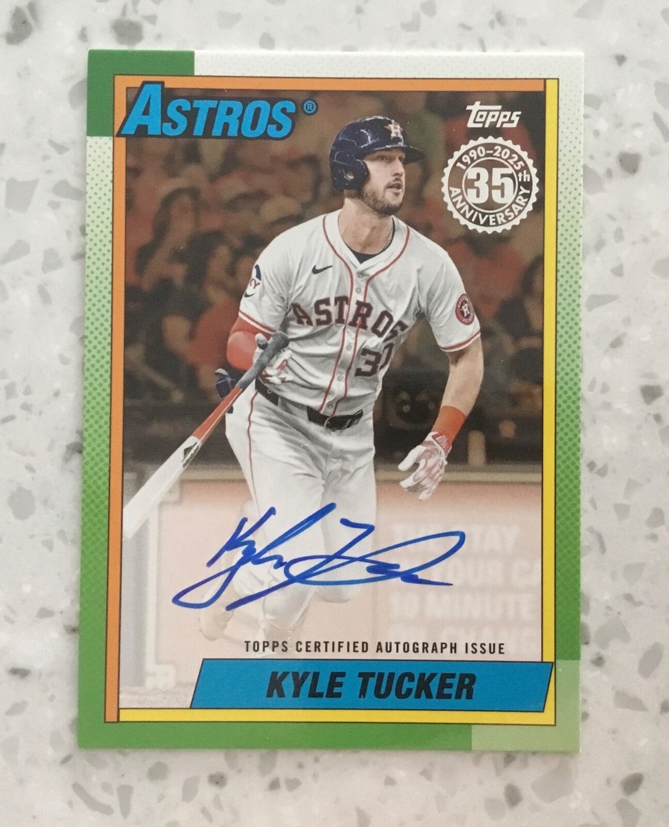 2025 Topps Kyle Tucker 1990 35th anniversary Auto #90A-KT /50