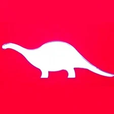 Brontosaurus Shaped Acrylic Mirrors (Several Sizes Available)