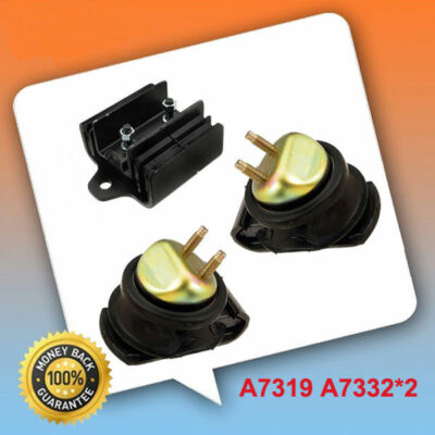 Fits 2000-2004 Nissan Xterra 3.3L 4WD Front L & R & Transmission Mount Set 3pcs