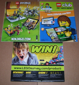 Lot of Lego Ninjago Instruction Manuals For 4 Sets 2520, 70736, 9450, 70728