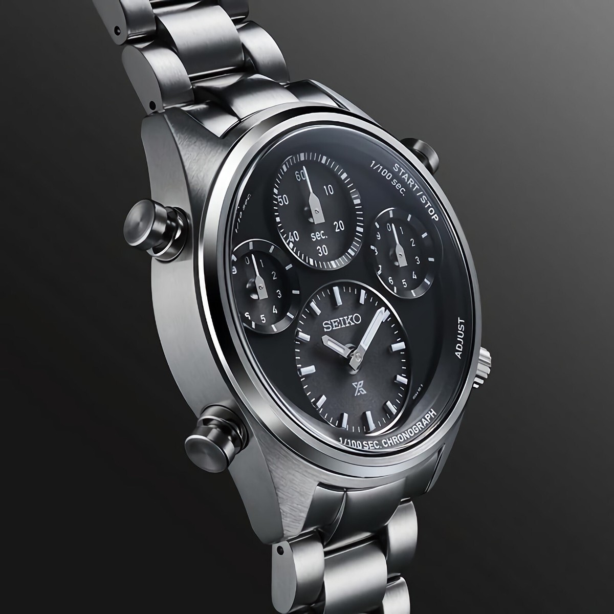 SEIKO Prospex Speedtimer SFJ003 Black Dial Chronograph Stainless