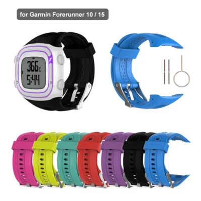For Garmin Forerunner 10 15 GPS Running Watch Silicone Wrist Watch Band Strap.