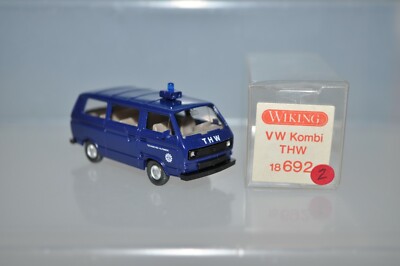 Wiking 692/1A Volkswagen T3 Kombiwagen (''THW'') (Blue) -NEW w/BOX