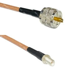 RG400 PL259 UHF Male to SMA FEMALE Coaxial RF Cable USA-Ship Lot