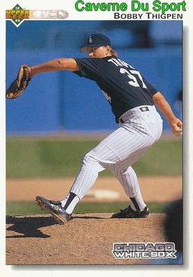 285 BOBBY THIGPEN CHICAGO WHITE SOX BASEBALL CARD UPPER DECK 1992