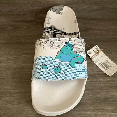 Adidas Adilette Lite Slides Monsters Inc Men\'s NWB Adidas Adilette Lite Disney Pixar Monsters Mike Sully Size  main image 4