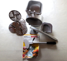 Minna M3 Haushaltsgerät Küchengerät Küchenmaschine 5 Reibscheiben und Saftpresse