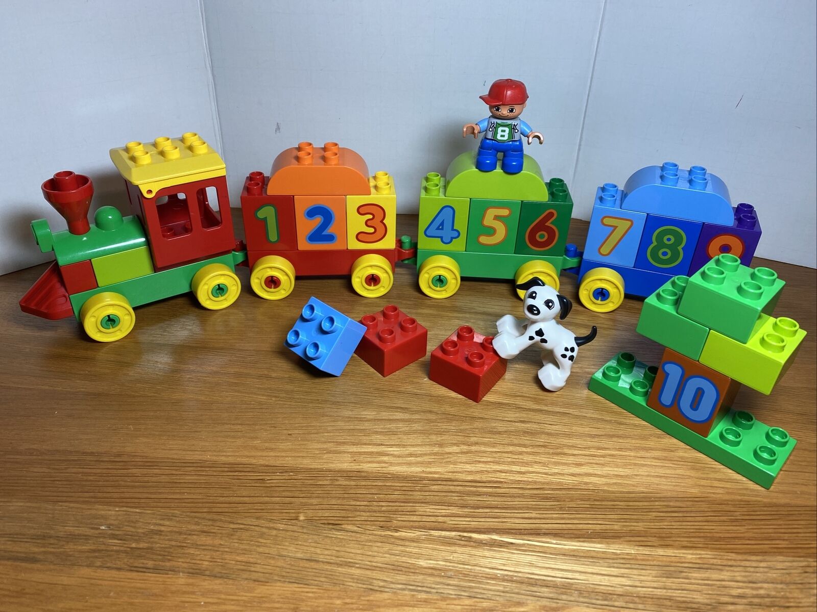 økse tekst scrapbog Lego Duplo 31 piece Number Train Set 10558 Learn to Count Dog Boy 100%  Complete 673419215879 | eBay