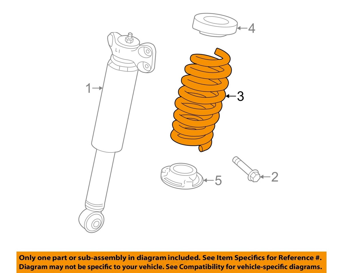 Cadillac GM OEM 16-17 CTS Rear Suspension-Spring 23496650 | eBay 