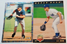 J.T. Snow 1993 Upper Deck Star Rookie Card & 1993 Bowman Rookie Cards. rookie card picture