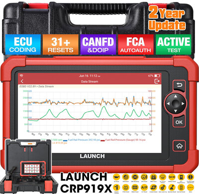 2026 LAUNCH X431 CRP919X BT PRO Bidirectional Car Diagnostic Scanner Key Coding