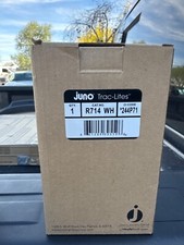 1- Juno R714-WH Trac-Lites 50 Watt GU10 White Cast Cube Track Head R714 WHITE