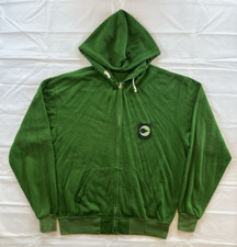 Vintage 1980s Cargill Hybrid Seed Men's XL Green Hooded Zip Up Sweatshirt