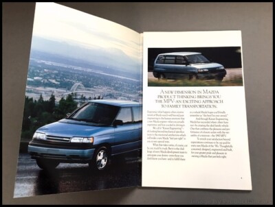 1990 Mazda MPV Van 18-page Original Sales Brochure Catalog | eBay