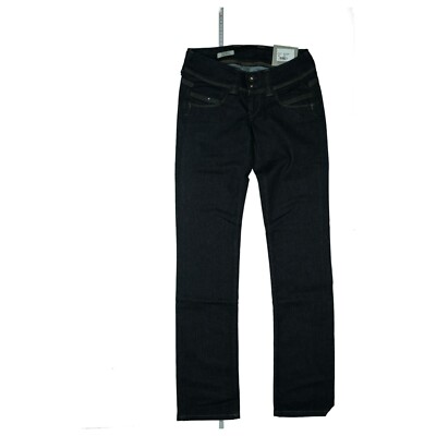 PEPE JEANS Venus Low Hose stretch Straight knack Po 34 XS W26 L32 Dunkelblau NEU