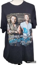 Florida Georgia Line ANYTHING GOES 2015 Tour T-Shirt Band Black Size L 2 Sides