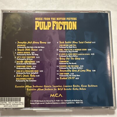Pulp Fiction (Music From The Motion Picture) CD 1994 MCA Records