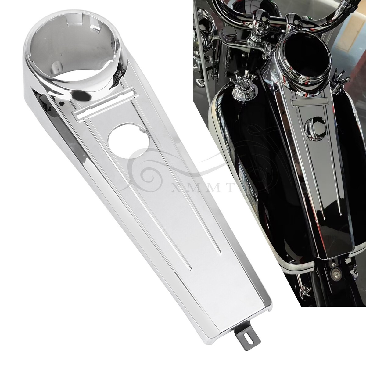 Chrome Extended Tank Dash Console For Harley Breakout FXSB Fat Boy Chrome Extended Tank Dash Console For Harley Breakout FXSB Fat Boy