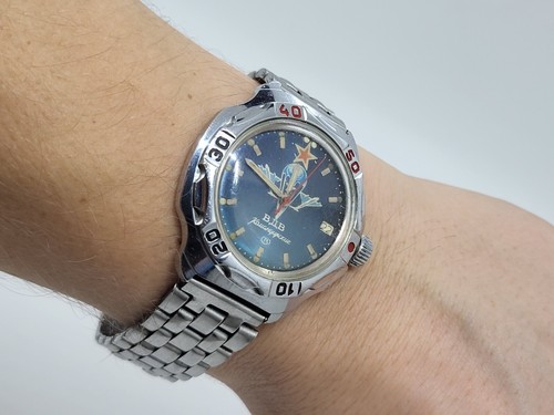 Mechanical Commander's Vintage Watch USSR Vostok Airborne Forces with bracelet - Picture 2 of 24