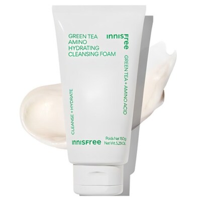 Innisfree New Green Tea Amino Moisture Cleansing Foam, 150g, 1 pc