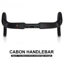 Road Bike Carbon Handlebars 4 Holes Inside 31.8mm UD Matte Cycling Drop Bar