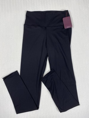 Felina Black Sueded Athletic Leggings SET OF 2 Size Small