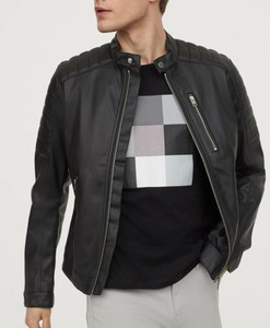 h and m black jacket