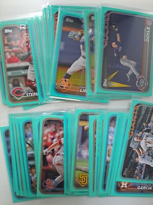2024 Topps Series 2 & Update - Aqua Parallels (Fanatics) - You Pick