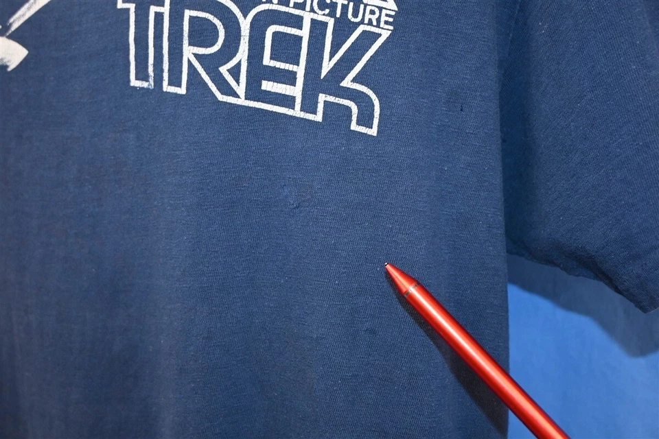 vintage 70s STAR TREK THE MOTION PICTURE SCI-FI FILM DISTRESSED t-shirt LARGE L - Image 3 of 4