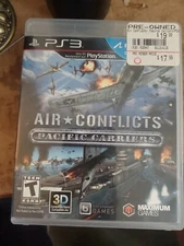 Air Conflicts: Pacific Carriers (Sony PlayStation 3 2013) PS3 Complete w/ Manual