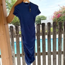 NWT Fashion Nova Good Days In My Mind Short-Sleeve Midi Dress XL Navy