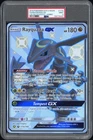 2018 POKEMON SUN & MOON CELESTIAL STORM JUMBO #177A FULL ART/RAYQUAZA GX PSA 9
