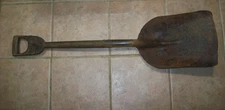 Vintage Antique #2 Wood Coal Shovel with D Handle, Railroad
