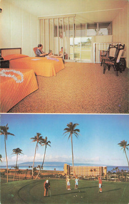 The Kaanapali Hotel - Golf Course - Lahaina, Maui, Hawaii HI - Postcard