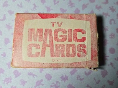Vintage TV Magic Cards 1970 In Original Box 48 Cards With Instructions 