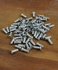 72x New DT Swiss Satin Silver Aluminum Alloy Spoke Nipples 14G 2.0mm x 12mm