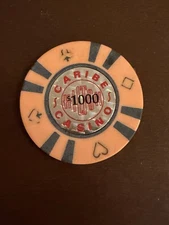 $1000 Caribe Hilton San Juan Puerto Rico Casino Chip CHC-1000B
