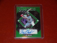 2025 Leaf Metal Diamonds in the Rough Prismatic Green Auto 2/7 Tre Phelps