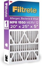 20x25x5 AC Furnace Air Filter, MPR 1550, MERV 12, Fits Trion AirBear, CERTIFI...