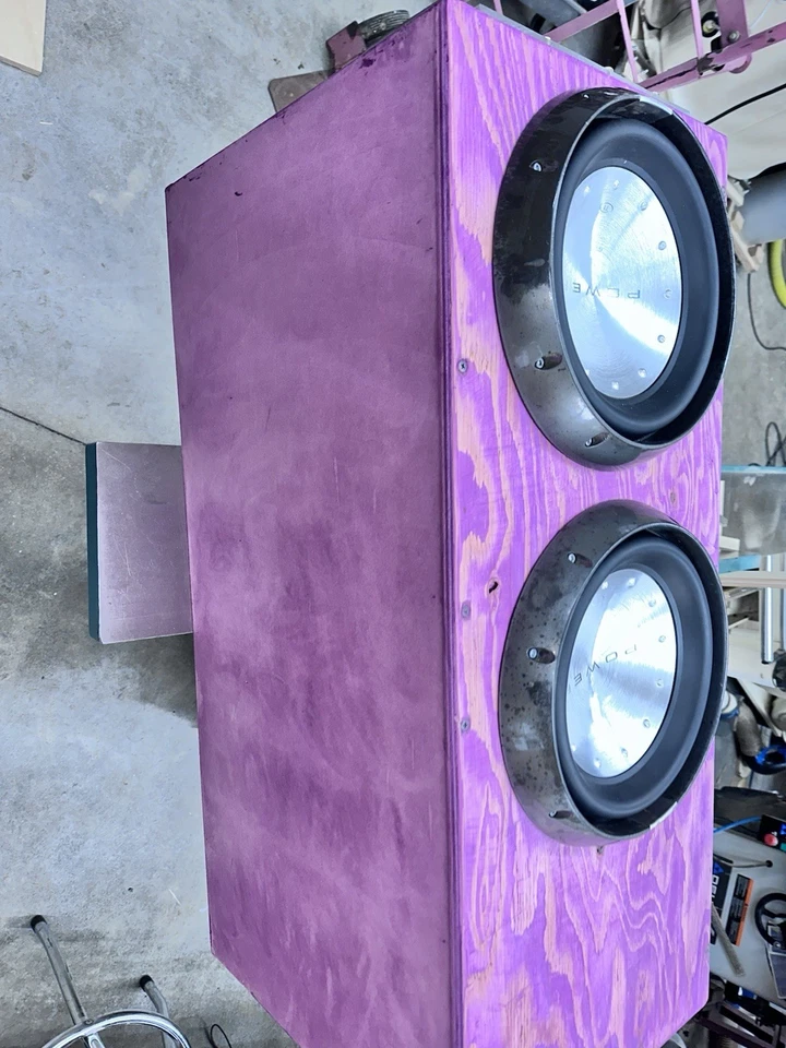 Super LOUD Rockford Fosgate T1 12” Subwoofers W/ Custom Box w/ Big Amplifier - Image 3 of 4