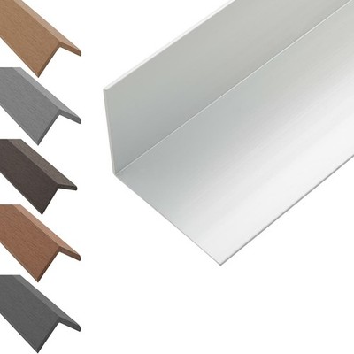 5 Stk 170cm Winkelleisten Winkel PVC/Alu Winkelprofil Leisten Eckprofil L Profil