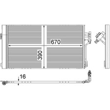Kondensator Klimaanlage MAHLE AC 761 000S für Mercedes-Benz Vito Mixto Kondensator Klimaanlage MAHLE AC 761 000S für Mercedes-Benz Vito Mixto