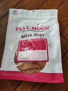 Full Moon Chicken Strips Healthy All Natural Dog Treats Human Grade Made in U...