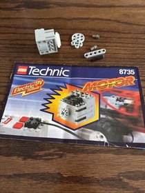 Vintage LEGO Technic 8735 Motor Set Incomplete With Manual