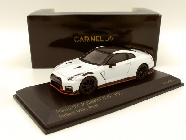 Carnel 1:64 Nissan GT-R Nismo (R35) 2020 Brilliant White Pearl CN640027 Neu&Ovp-image