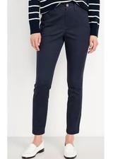 OLD NAVY women's high rise Skinny stretch SZ:12 Navy Captain ORG: 34.99