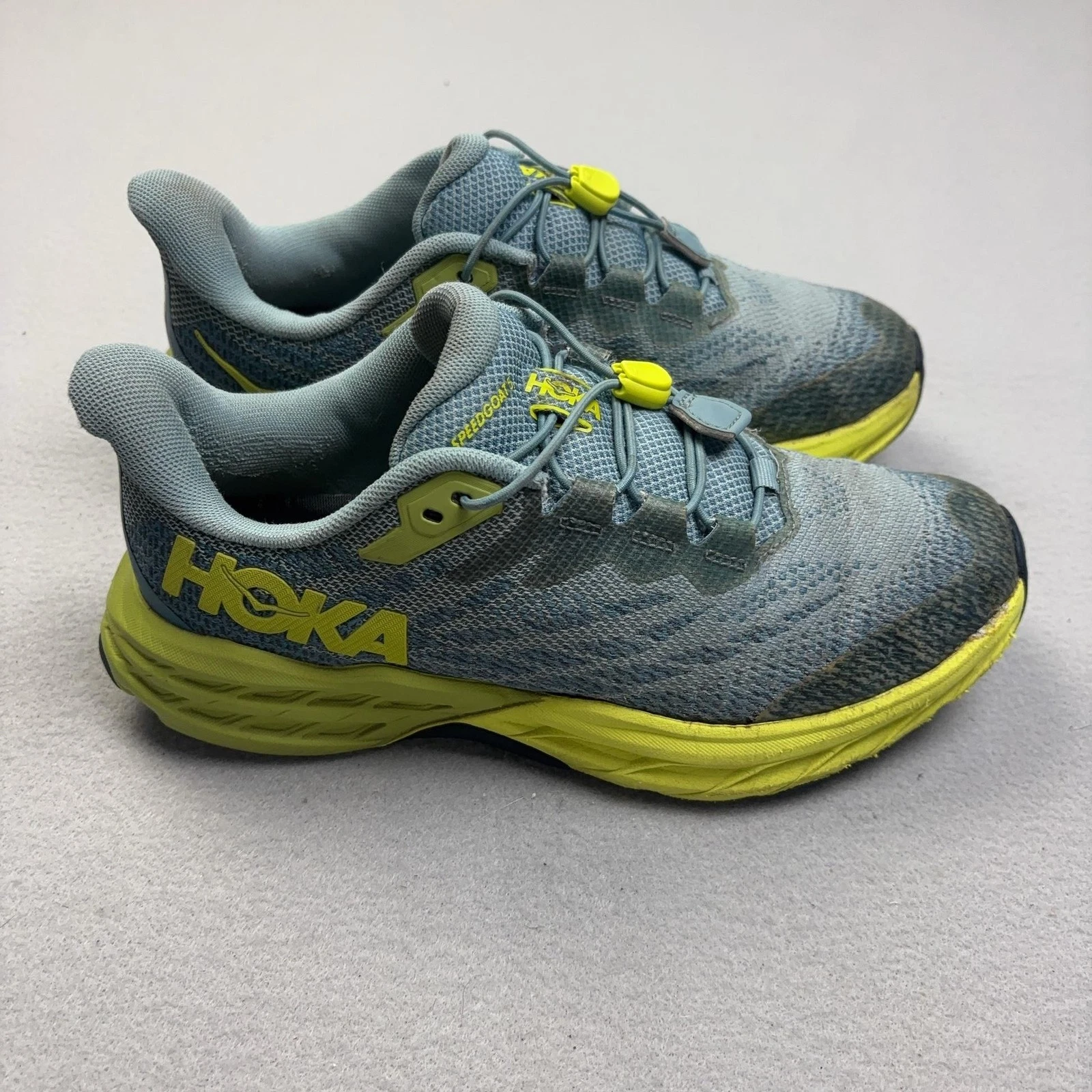 Hoka One One Speedgoat 5 Trail Shoes Mens Size 6 Blue Running Sneakers