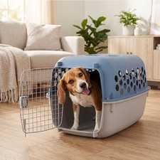 Vibrant Life 2-Door 24" Plastic Portable Kennel for Dogs FREESHIPS
