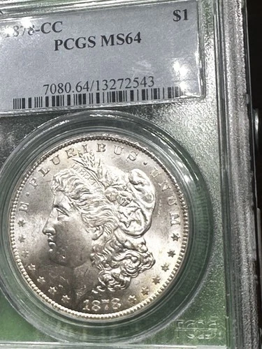 1878-CC US Morgan Silver Dollar $1 - PCGS MS64