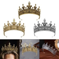 , Königstiara, angenehm zu tragen, Metall-Cosplay-Kopfschmuck, mittelalterliche